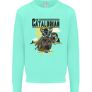 Catalorian Funny Cat Parody Kids Sweatshirt Jumper Peppermint