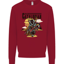 Catalorian Funny Cat Parody Kids Sweatshirt Jumper Red