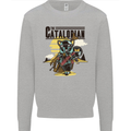 Catalorian Funny Cat Parody Kids Sweatshirt Jumper Sports Grey