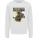Catalorian Funny Cat Parody Kids Sweatshirt Jumper White