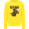 Catalorian Funny Cat Parody Kids Sweatshirt Jumper Yellow