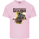 Catalorian Funny Cat Parody Kids T-Shirt Childrens Light Pink