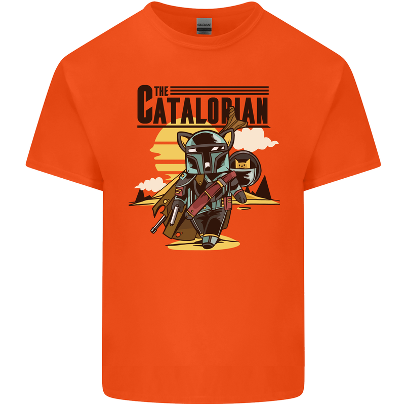 Catalorian Funny Cat Parody Kids T-Shirt Childrens Orange