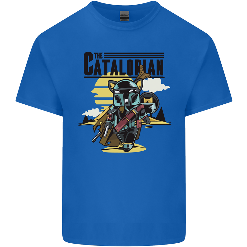 Catalorian Funny Cat Parody Kids T-Shirt Childrens Royal Blue