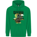 Catalorian Funny Cat Parody Mens 80% Cotton Hoodie Irish Green