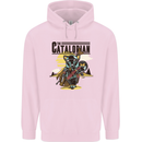 Catalorian Funny Cat Parody Mens 80% Cotton Hoodie Light Pink