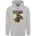 Catalorian Funny Cat Parody Mens 80% Cotton Hoodie Sports Grey
