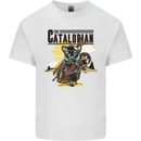 Catalorian Funny Cat Parody Mens Cotton T-Shirt Tee Top White