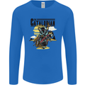 Catalorian Funny Cat Parody Mens Long Sleeve T-Shirt Royal Blue