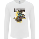 Catalorian Funny Cat Parody Mens Long Sleeve T-Shirt White