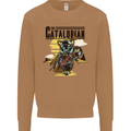Catalorian Funny Cat Parody Mens Sweatshirt Jumper Caramel Latte