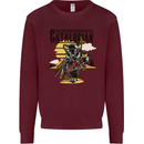 Catalorian Funny Cat Parody Mens Sweatshirt Jumper Maroon