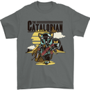 Catalorian Funny Cat Parody Mens T-Shirt 100% Cotton Charcoal