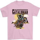 Catalorian Funny Cat Parody Mens T-Shirt 100% Cotton Light Pink