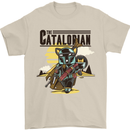 Catalorian Funny Cat Parody Mens T-Shirt 100% Cotton Sand