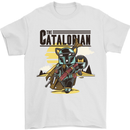 Catalorian Funny Cat Parody Mens T-Shirt 100% Cotton White