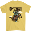 Catalorian Funny Cat Parody Mens T-Shirt 100% Cotton Yellow