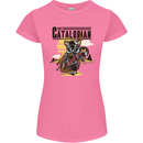 Catalorian Funny Cat Parody Womens Petite Cut T-Shirt Azalea