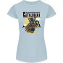 Catalorian Funny Cat Parody Womens Petite Cut T-Shirt Light Blue