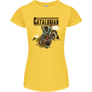 Catalorian Funny Cat Parody Womens Petite Cut T-Shirt Yellow