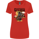 Catalorian Funny Cat Parody Womens Wider Cut T-Shirt Red