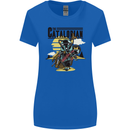 Catalorian Funny Cat Parody Womens Wider Cut T-Shirt Royal Blue