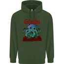Cathulhu Funny Cat Cthulhu Parody Kraken Childrens Kids Hoodie Forest Green