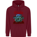 Cathulhu Funny Cat Cthulhu Parody Kraken Childrens Kids Hoodie Maroon