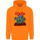 Cathulhu Funny Cat Cthulhu Parody Kraken Childrens Kids Hoodie Orange
