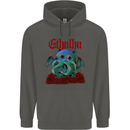 Cathulhu Funny Cat Cthulhu Parody Kraken Childrens Kids Hoodie Storm Grey