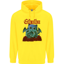 Cathulhu Funny Cat Cthulhu Parody Kraken Childrens Kids Hoodie Yellow