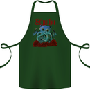 Cathulhu Funny Cat Cthulhu Parody Kraken Cotton Apron 100% Organic Forest Green