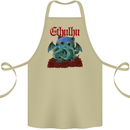 Cathulhu Funny Cat Cthulhu Parody Kraken Cotton Apron 100% Organic Khaki