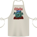 Cathulhu Funny Cat Cthulhu Parody Kraken Cotton Apron 100% Organic Natural