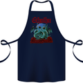 Cathulhu Funny Cat Cthulhu Parody Kraken Cotton Apron 100% Organic Navy Blue