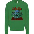 Cathulhu Funny Cat Cthulhu Parody Kraken Kids Sweatshirt Jumper Irish Green