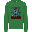 Cathulhu Funny Cat Cthulhu Parody Kraken Kids Sweatshirt Jumper Irish Green