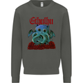 Cathulhu Funny Cat Cthulhu Parody Kraken Kids Sweatshirt Jumper Storm Grey