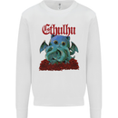 Cathulhu Funny Cat Cthulhu Parody Kraken Kids Sweatshirt Jumper White