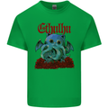 Cathulhu Funny Cat Cthulhu Parody Kraken Kids T-Shirt Childrens Irish Green