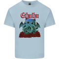 Cathulhu Funny Cat Cthulhu Parody Kraken Kids T-Shirt Childrens Light Blue