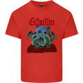Cathulhu Funny Cat Cthulhu Parody Kraken Kids T-Shirt Childrens Red