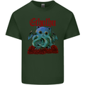 Cathulhu Funny Cat Cthulhu Parody Kraken Mens Cotton T-Shirt Tee Top Forest Green