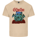 Cathulhu Funny Cat Cthulhu Parody Kraken Mens Cotton T-Shirt Tee Top Sand