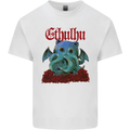 Cathulhu Funny Cat Cthulhu Parody Kraken Mens Cotton T-Shirt Tee Top White