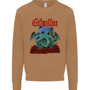 Cathulhu Funny Cat Cthulhu Parody Kraken Mens Sweatshirt Jumper Caramel Latte