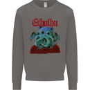 Cathulhu Funny Cat Cthulhu Parody Kraken Mens Sweatshirt Jumper Charcoal
