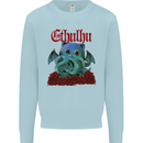 Cathulhu Funny Cat Cthulhu Parody Kraken Mens Sweatshirt Jumper Light Blue
