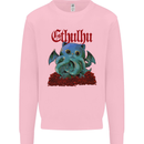 Cathulhu Funny Cat Cthulhu Parody Kraken Mens Sweatshirt Jumper Light Pink