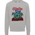 Cathulhu Funny Cat Cthulhu Parody Kraken Mens Sweatshirt Jumper Sports Grey
